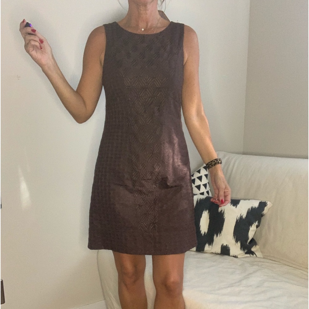 White House Black Market Brown Dress